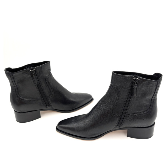 Cole Haan Naia Pointed Toe Block Heel Booties Women's Black Size US6.5B - Picture 9 of 9